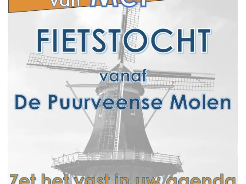 Flyer van de fietstocht Puurveense Molen